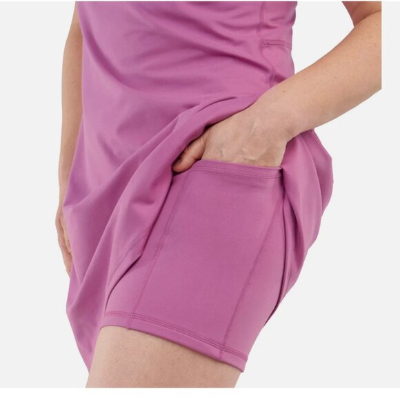 Elle Sport Women's Active Tank Dress Pink - Picture 3 of 4